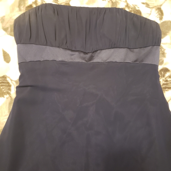 High-Low Navy Dress - Picture 3 of 4